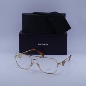 Prada PRB50V 5AK1O1 Aviator Eyeglasses - Gold 59mm